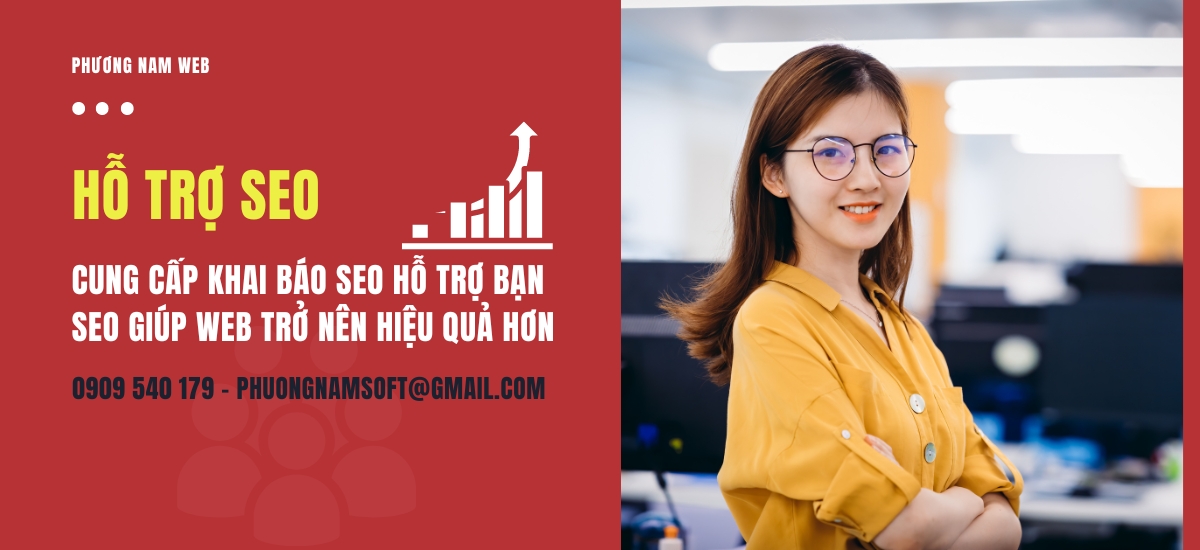 THIẾT KẾ WEB DĨ AN HỖ TRỢ KHAI BÁO SEO