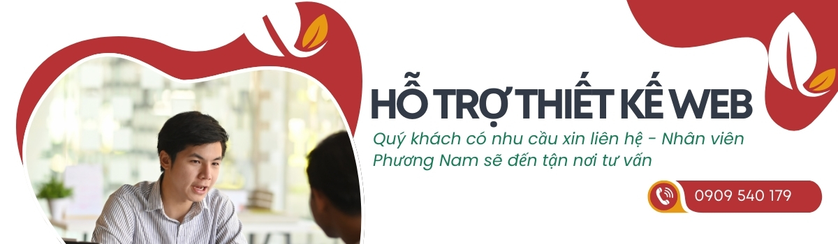 Hỗ trợ đến tận nơi tư vấn thiết kế website Phương Nam