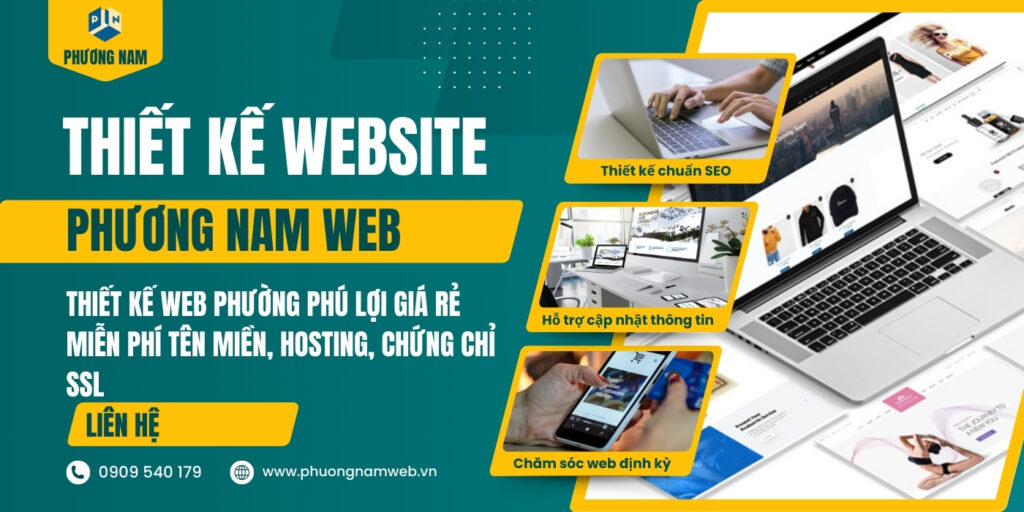Thiết kế web phường Phú Lợi