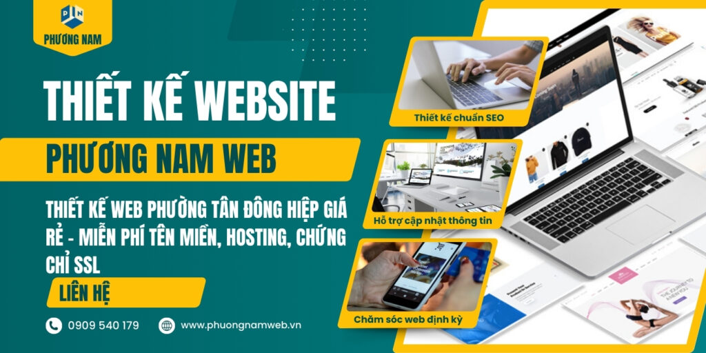 Thiết kế web phường Tân Đông Hiệp