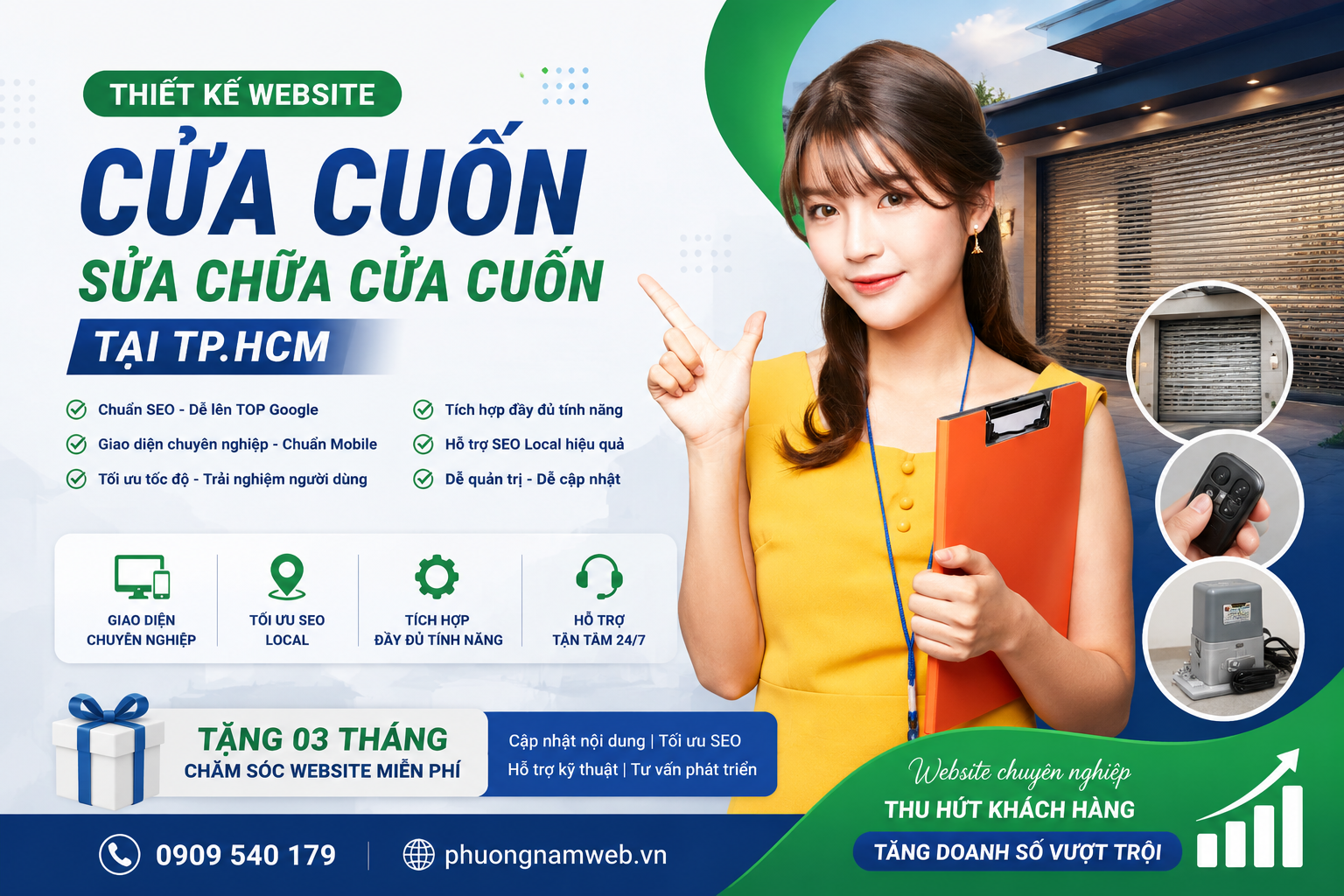 Thiết kế web cửa cuốn tại TP.HCM